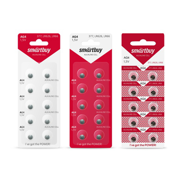 картинка Батарейка " Smartbuy " AG4 алкалиновая