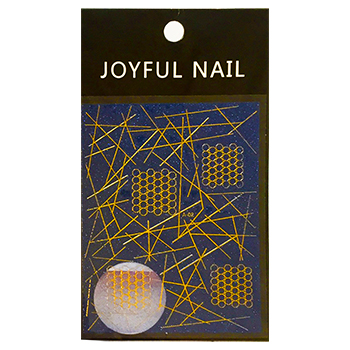 картинка Наклейки для ногтей А-02 Золотые узоры 8*14см, европодвес