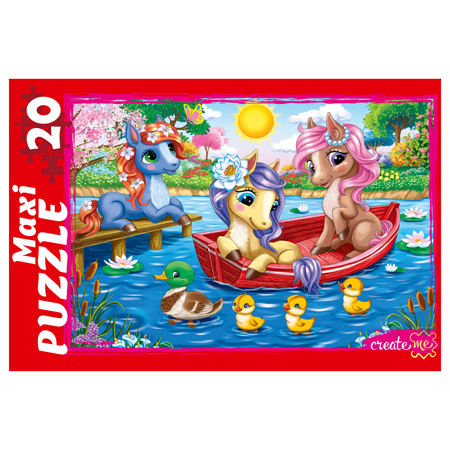 картинка Пазлы " Рыжий кот " Макси. 20элементов Пони №4 30*21,5см, картонная упаковка 24,9*18,3*4,2см