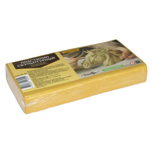 картинка Пластилин " Глобус " скульптурный 500г телесный, мягкий, индивидуальная упаковка