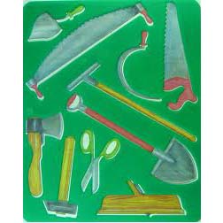 картинка Трафарет-раскраска " Луч " 165*205мм, Инструменты