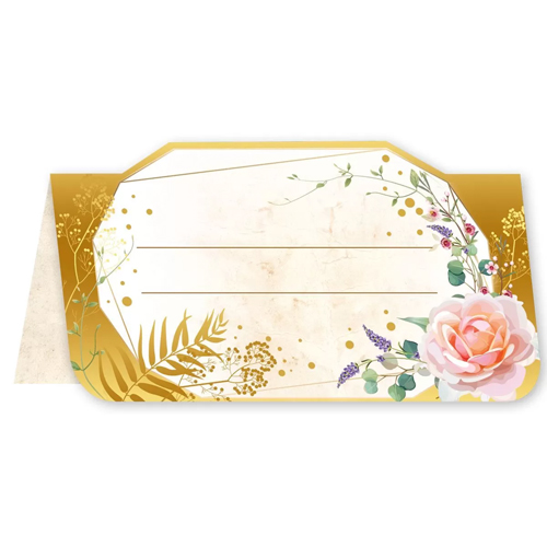 картинка Банкетная карточка без надписи " Праздник " 035 Роза, 90*50мм, выборочный УФ-лак, подсказ