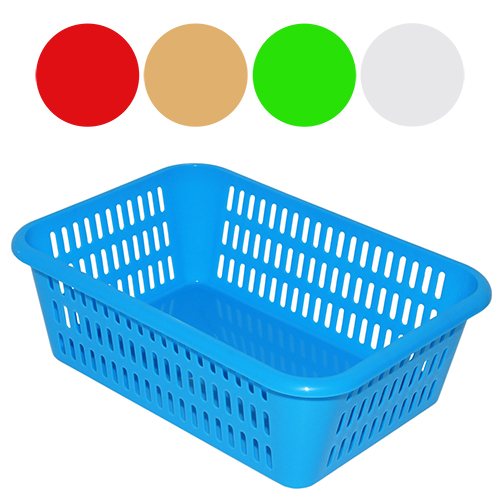 картинка Корзина для хранения мелочей " Милих " 295*195*95мм, прямоугольная, пластиковая, ассорти (без возможности выбора цвета)