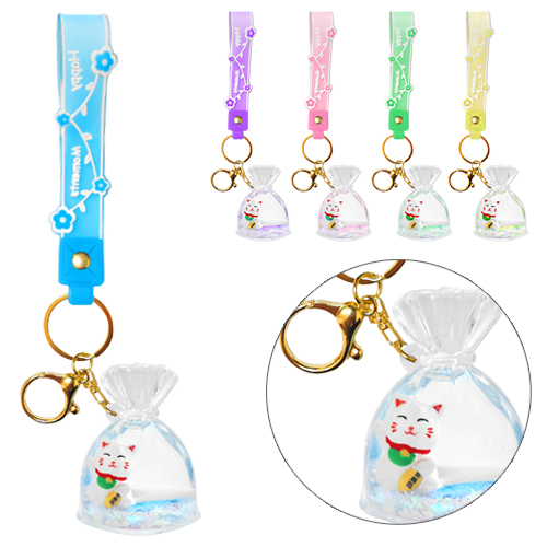 картинка Брелок-антистресс " KWELT" Кот в мешке, ассорти (без возможности выбора цвета), 4,5*5*2,5см, петля, карабин, металлическое кольцо, пакет