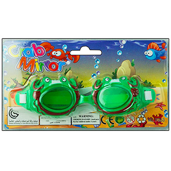 картинка Очки для плавания детские " Веселый краб " 14*4см пластиковый блистер, европодвес