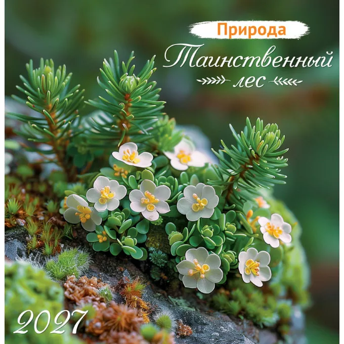 картинка Календарь настенный 230*235мм на 2027г. "Природа. Таинственный лес", скрепка