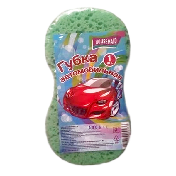 картинка Губка автомобильная " Housemaid " Maxi, ассорти, 24х16х6см,  пенополиуретан