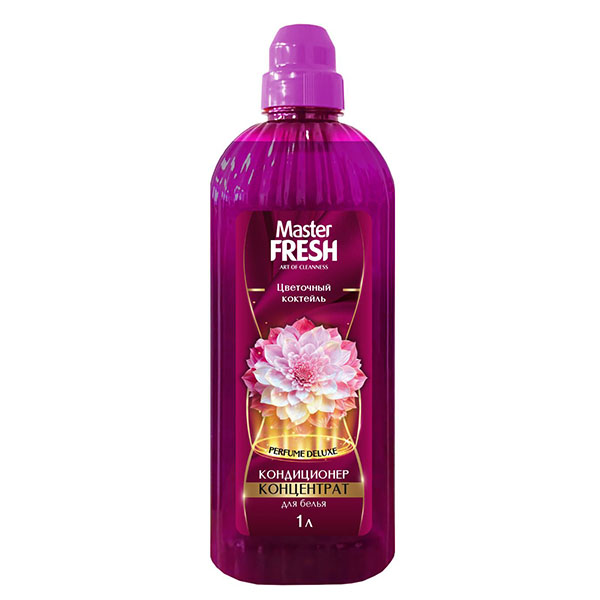 картинка Кондиционер для белья " Master Fresh " ЧЗ ОСУ 1л Perfume deluxe, Цветочный коктейль, концентрированный