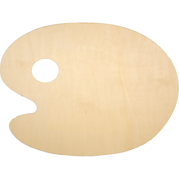 картинка Палитра " deVente " деревянная, овальная, толщина 3мм, 30*40см