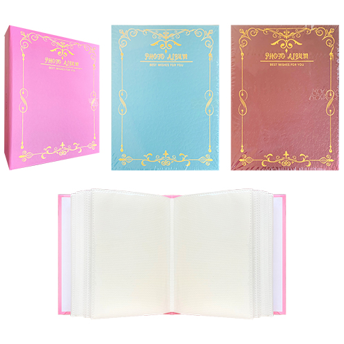 картинка Фотоальбом " KWELT " 100 фото Best wishes for you, ассорти, 10*15см, твердая обложка, тиснение фольгой, в термоусадочной пленке, 12,5*16,5*5,5см