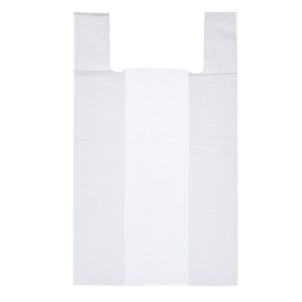 картинка Пакет-майка Белый 26+13*48см ПНД 10мкм