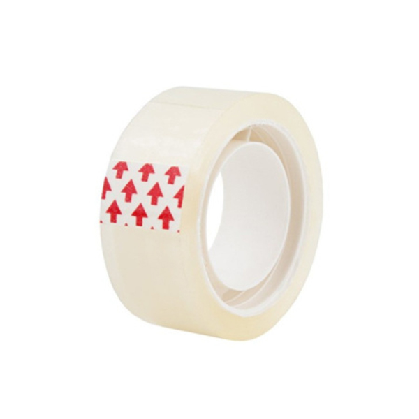 картинка Лента канцелярская клейкая 19мм*20м, прозрачный, 40мкм, полипропилен, пластиковая втулка d=25мм, " Klebebander ", термоусадочная пленка