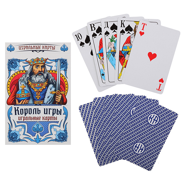 картинка Карты игральные " Миленд " Король игры, 54шт/колода