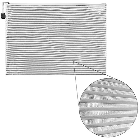 картинка Папка на молнии " KWELT " А4 (250*340*10мм) Серебро, ПВХ