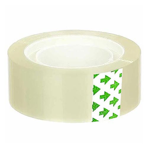 картинка Лента канцелярская клейкая 15мм*33м, прозрачный, 40мкм, полипропилен, пластиковая втулка d=24мм, " KWELT ", термоусадочная пленка