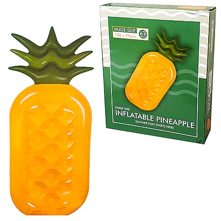 картинка Матрас надувной " KWELT " Ананас, 188*79см, картонная упаковка 21,8*26,5*7см