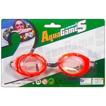 картинка Очки для плавания детские 15*3см картонный блистер, европодвес