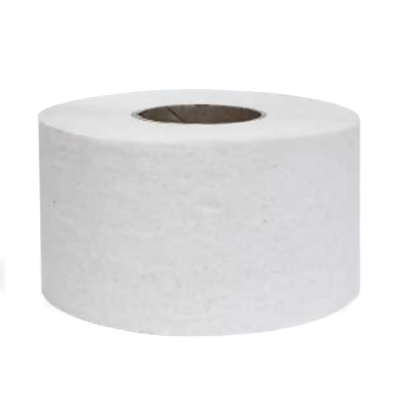 картинка Бумага туалетная 1-слойная " Plushe " Professional 30, 1 рулон со втулкой, 200м, серая, облагороженная макулатура, h=9, d=200мм, 30г/м