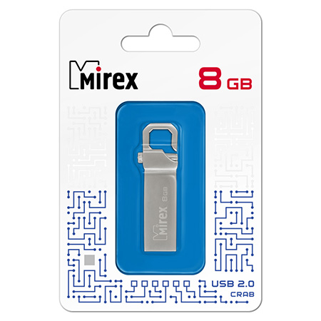картинка Флеш-диск " Mirex " 32GB Crab серебряный USB 2.0