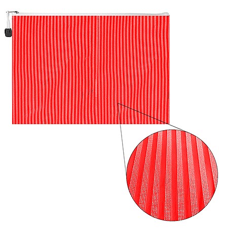 картинка Папка на молнии " KWELT " А4 (250*340*10мм) Красная, ПВХ