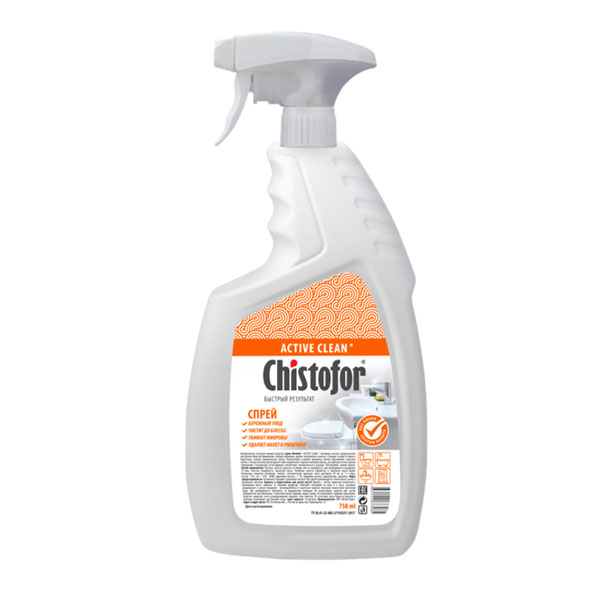 картинка Средство для ванной 750мл " Chistofor " Acitve Clean удаяет налет и ржавчину, курок