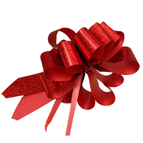 картинка Бант " Миленд " Шар 2,3см, красный, голография