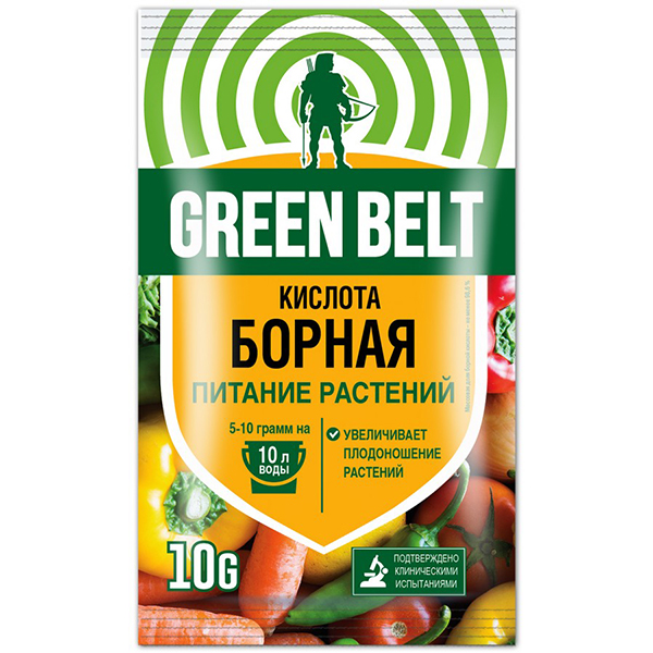 картинка Удобрение " Грин Бэлт " Борная кислота 10г