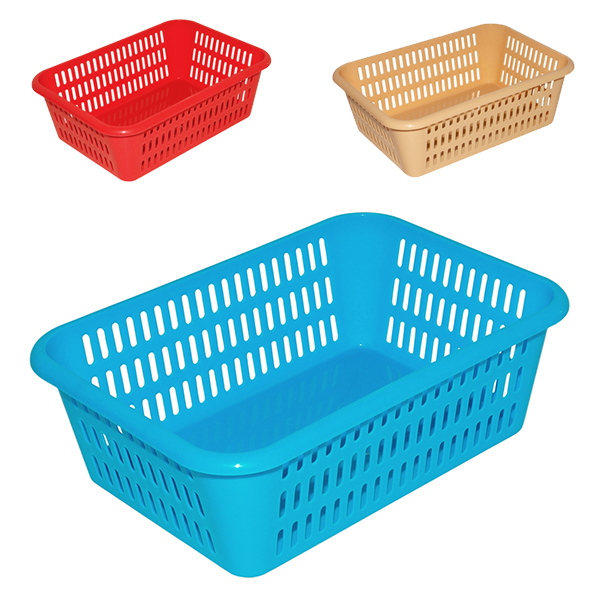 картинка Корзина для хранения мелочей " Милих " 365*257*126мм, прямоугольная, пластиковая, ассорти (без возмож