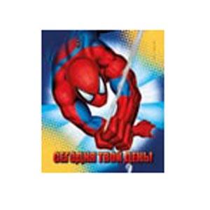 картинка Магнит виниловый " Империя поздравлений " Человек Паук - Сегодня твой день! винил, лицензия