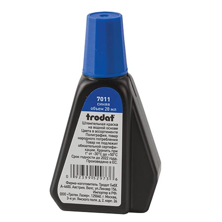 картинка Краска штемпельная синяя 28мл