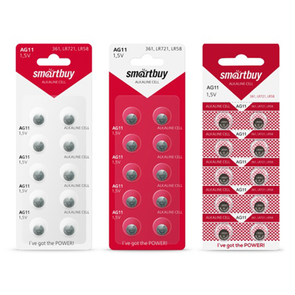 картинка Батарейка " Smartbuy "  AG11 алкалиновая