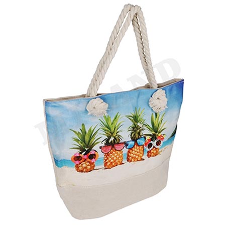 картинка Сумка пляжная " Миленд " Ананасы, 45*38см