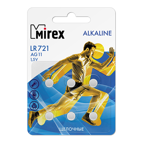 картинка Батарейка " Mirex " AG11 алкалиновая