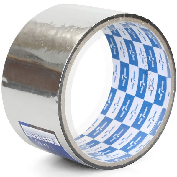 картинка Скотч " Klebebander " 50мм*10м Металлизированный, серебрянный, без индивидуальной упаковки