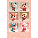 Наклейки " Мир открыток " 0-11 А6 Зверята в милых костюмах, без отделки