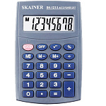 Калькулятор " Skainer " 8-разрядный 64*98,5*13мм, карманный, серый