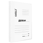 Обложка картонная Дело " KWELT " А4 320г/м2 мелованная, белая