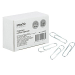 Скрепки 28мм, оцинкованные, негофрированные, 100шт