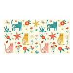 Конверт для денег " Миленд " 1-05 Без названия- Котики и цветочки, 164*84мм