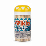 Зубочистки " Wikky " бамбуковые 150шт, пластиковая баночка