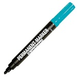 Маркер " Centropen " зеленый 1-4,6мм скошенный наконечник перманентный