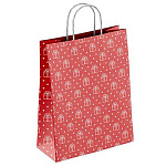 Пакет Новогодний бумажный " ПЗБМ " 25*22*12см Новый год 5, Сюрприз, крученые ручки