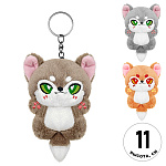 Мягкая игрушка-брелок " KWELT " Котенок, 11см, ассорти