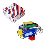 Брелок для ключей " Attomex " 5*2см с информационным окошком, цвет- ассорти, картонная упаковка