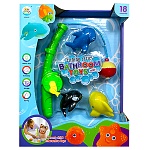 Набор " Рыбалка " Bathroom toys 34*26*6,5см 4 предмета: удочка- 25см, рыбки мягкие на магните - 3шт, для детей от 18мес, картонная упаковка