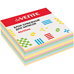 Блок бумаги " deVente " 6*5*4см 5 пастельных цветов (желтый, зеленый, оранжевый, розовый, голубой), плотность 80г/м