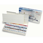 Краски акварельные художественные " Белые ночи " 36цв, кювета 2,5мл, пластиковая упаковка с палитрой