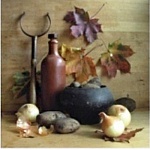 Постер магнитный 100*100мм " Осенний натюрморт " Винил, европодвес