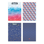 Планшет " Hatber " А4 Россия ассорти (без возможности выбора дизайна) с металлическим зажимом, матовый ламинированный картон 1,75мм