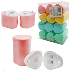 Точилка " KWELT " пластиковая Triangle pastel 3 отверстия, с контейнером, цвет ассорти, пластиковая упаковка